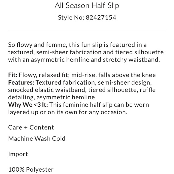 NWOT❣️Free People Slip Skirt✌🏾🌻 - Picture 5 of 6